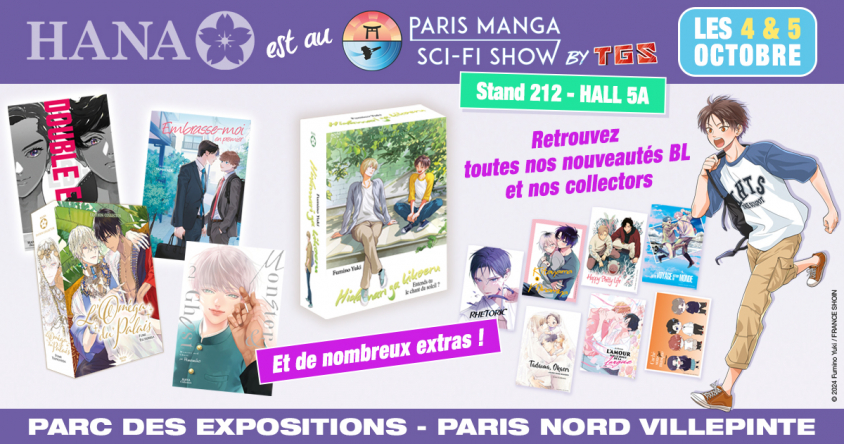 Retrouvez les éditions Hana ce weekend au salon de <b>Paris Manga & Sci-Fi Show</b> !