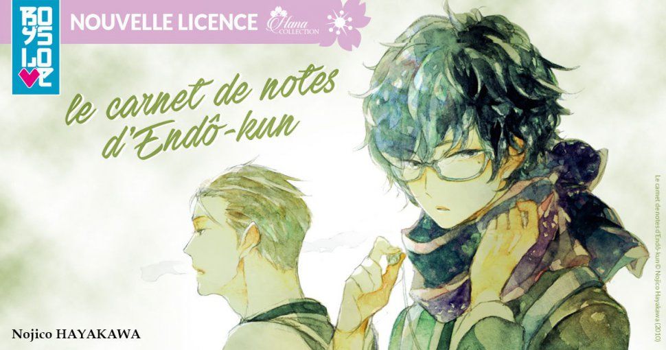 Nouvelle licence Yaoi d'IDP : Le carnet de notes d'Endô-Kun