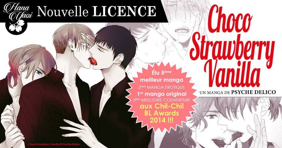 Nouvelle licence Yaoi d'IDP : Choco Strawberry Vanilla de Psyche Delico