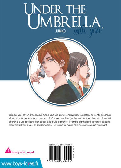 IMAGE 2 : Under The Umbrella, With You - Livre (Manga) - Yaoi