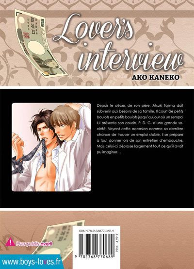 IMAGE 3 : Lover's Interview - Livre (Manga) - Yaoi