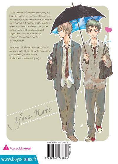 IMAGE 3 : Your Note - Livre (Manga) - Yaoi
