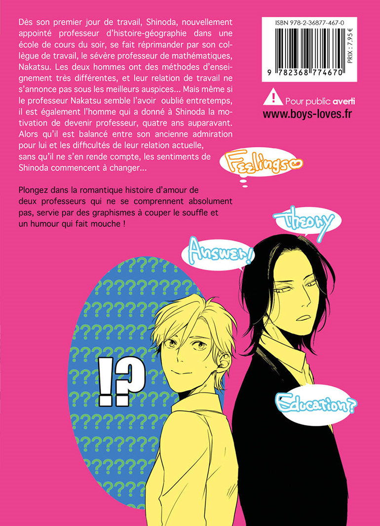 IMAGE 3 : Because I dislike Math - Livre (Manga) - Yaoi - Hana Collection