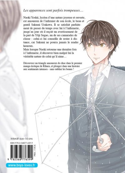 IMAGE 3 : Amour sous la pluie - Livre (Manga) - Yaoi - Hana Collection