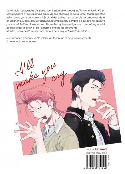 IMAGE 2 : I'll make you cry - Livre (Manga) - Yaoi - Hana Book