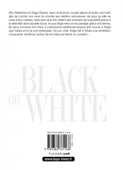 IMAGE 2 : Black or White - Tome 07 - Livre (Manga) - Yaoi - Hana Collection