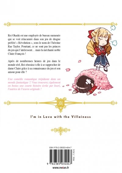 IMAGE 2 : I'm in Love with the Villainess - Tome 01 - Livre (Manga)