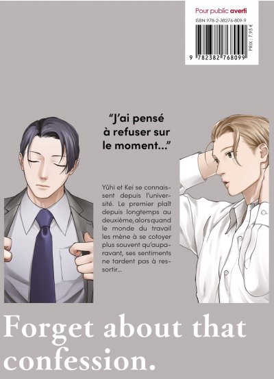 IMAGE 2 : Forget about that confession - Livre (Manga) - Yaoi - Hana Book