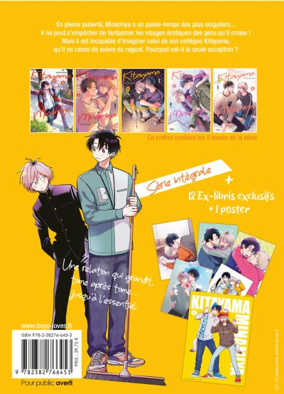 IMAGE 2 : Kitayama et Minamiya - Coffret intégrale édition collector limitée (Tomes 1 à 5 + Goodies) - Yaoi
