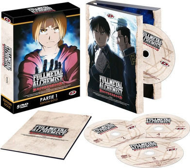 Fullmetal Alchemist : Brotherhood - Partie 1 - Coffret DVD + Livret - Edition Gold